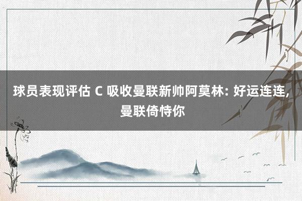 球员表现评估 C 吸收曼联新帅阿莫林: 好运连连, 曼联倚恃你